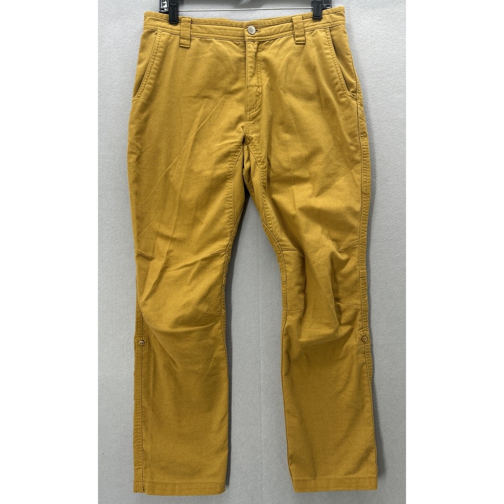 LIVSN Flex Canvas Pants V3 Men 32x29 Carmel Mustard Organic Cotton Blend Outdoor - Picture 2 of 13